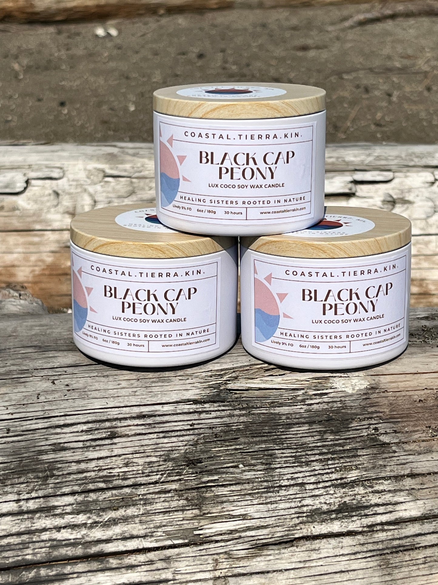 Black Cap Peony Candle